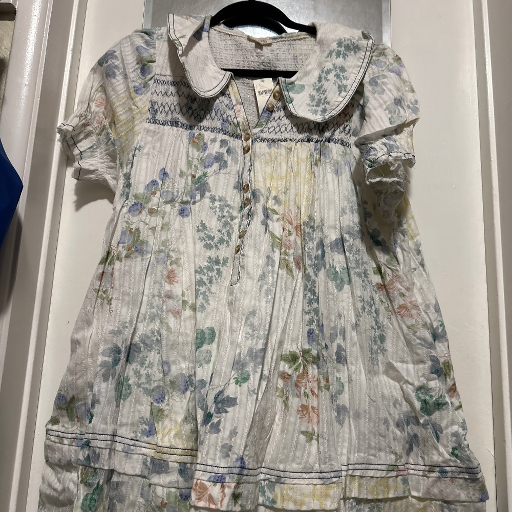 Anthropologie  floral Paper Doll Dress